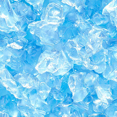 Stunning Close-Up of Sparkling Ice Cubes: A Chilled and Refreshing Abstract Background Image