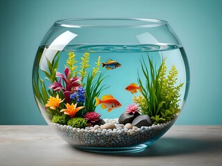 aquarium with fish