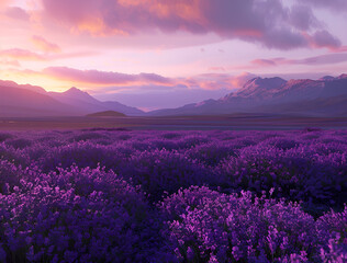 Krajobraz z polem lawendy – malowniczy widok i natura