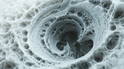 Abstract Microscopic Cellular Structure with Depth and Detail.