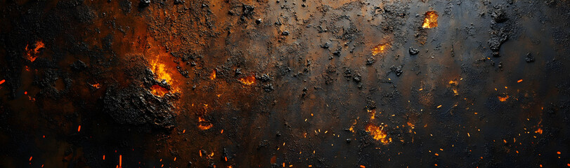 Industrial manufacturing backdrop featuring welding sparks and abstract textures, perfect for a creative banner AI Generated