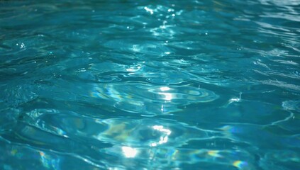 Rippled Turquoise Pool Water Surface