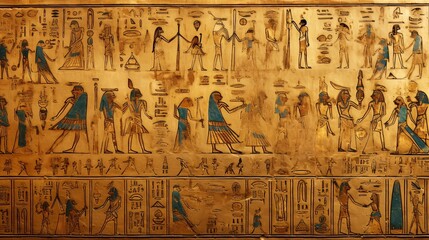 古代エジプトの壁画のような背景