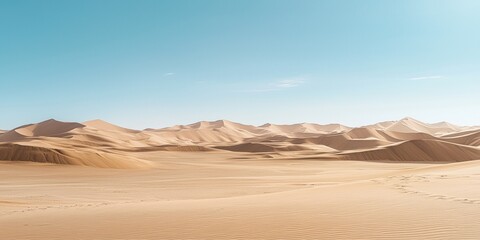 a desert landscape with sand dunes 