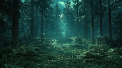 Mystical forest path