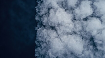 Airplane flying gracefully through a sea of fluffy clouds against a clear blue sky creating adventure