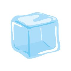 Ice cubes. Simple Vector illustration isolated on white background.