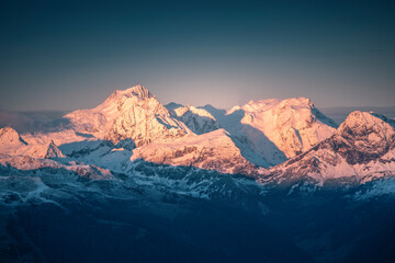 Sunrise in the alps