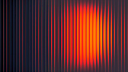 Summer heat glows through fractal glass. Vivid sunset gradient radiates warmth and energy. Bright summer sunset captured in glowing glass lines. Fractal glass design with sunset magic and golden light