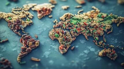 Exploring global trends a world map of countries with high international connections detailed insights on global interactions