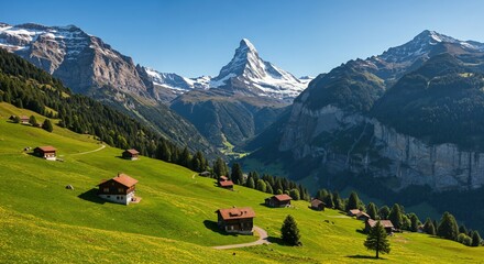 Matterhorn mountain alps landscape swiss nature travel tourism destination view