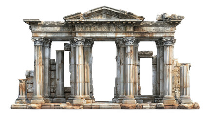 Stone pillar castle gate