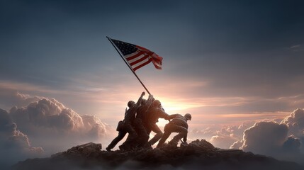 Raising the Flag on Iwo Jima: A Symbol of American Valor