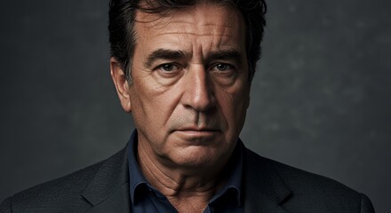 Intense Portrait of Andy Garcia, Hollywood Actor