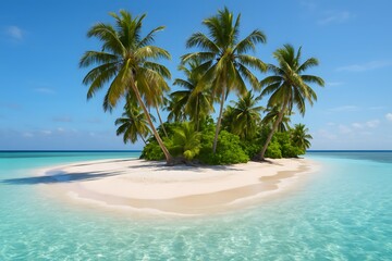 Uninhabited Tropical Island: Generative AI