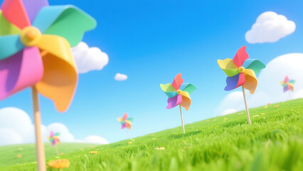 colorful pinwheel 