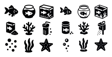 Isometric Fish Icons