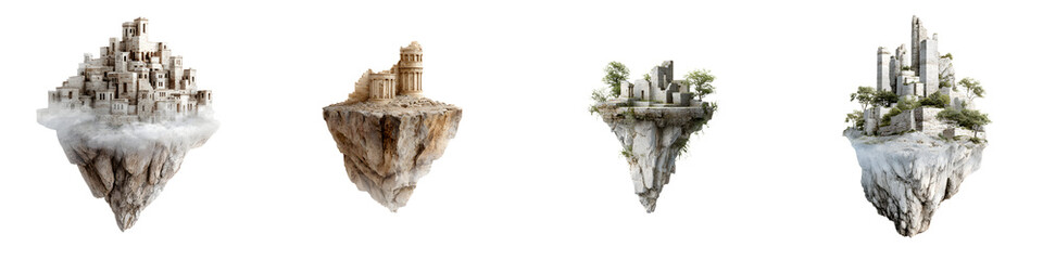 Fantasy Floating Islands: Surreal Landscape Concept Art