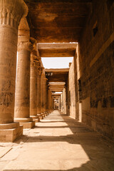 Famous Philae Temple on the Water in Aswan, Egypt