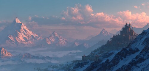 sunrise over the mountains