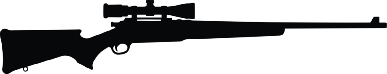 Sniper rifle silhouette