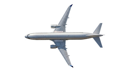 Isolated Airplane Aerial View