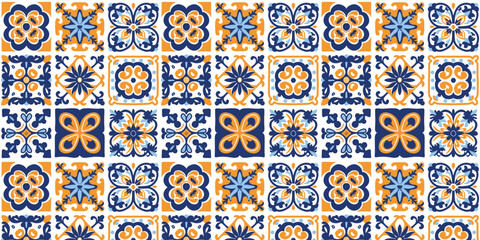 vector illustration seamless Moroccan tile pattern
