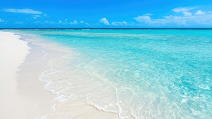 Pristine beach and turquoise water