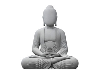 Buddha-Statue isoliert auf transparentem Hintergrund
