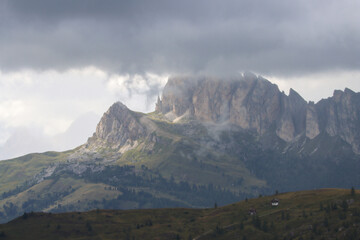 Mountain landscape with clouds - Dolomites