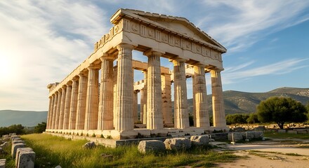 Temple of Aphaia with Aegina.