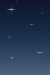 Midnight Blue Cosmic Minimalist Wallpaper with Starburst Patterns