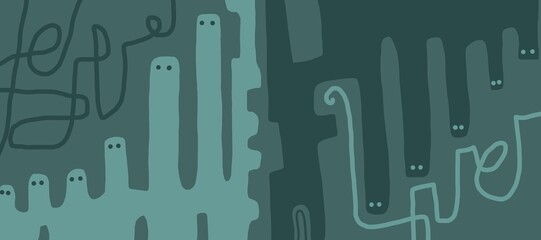 Minimal abstract image for printing. Picture for modern interiors. The picture is painted by hand on a tablet.