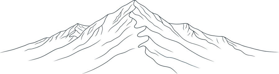 Mountain peak snow winter landscape nature cold ice summit alps travel view