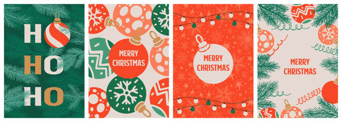 Colorful Christmas decorations for festive cheer