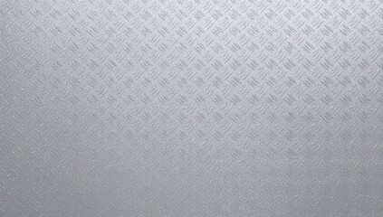 Wide view of a metallic diamond plate flooring texture with continuous background