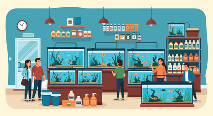Stunning aquariums at this vibrant pet store with friendly service and a wide selection of fish and supplies for aquatic life