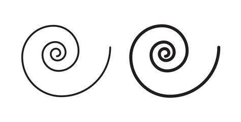 Spiral icon Isolated flat vector in outline collection on white background