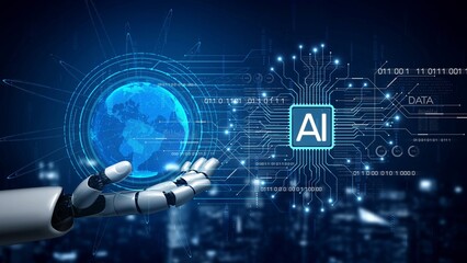 AI Assistant Brain Processor with LLM Technology, Big Data, Machine Learning, Generative AI for Business Support, Future Agentic AI Technology and Artificial Intelligence Prompt Engineering. Muxer