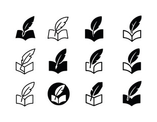 Indie Author Logos. Self-published books and indie authors. Icon