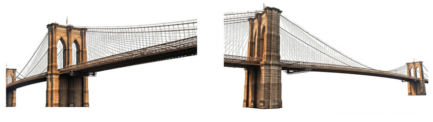 Brooklyn Bridge isolated, PNG