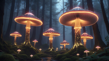 Enchanted forest glow