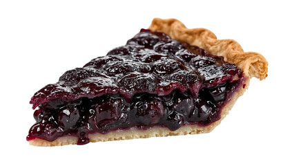 National pie day homemade blueberry pie slice with sparkling blue glaze inspired by the andy griffith show tradition