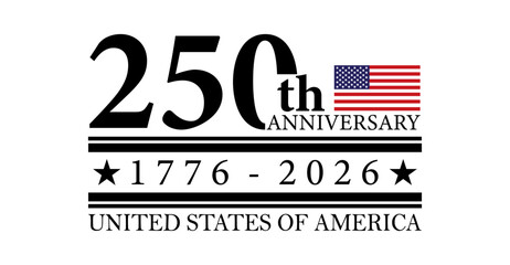 250th anniversary USA Background Logo