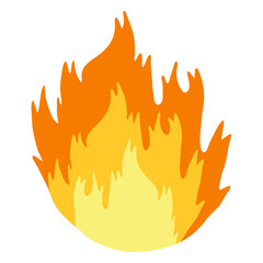 Fire flame cartoon