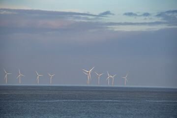Off shore wind turbine farm in East Anglia
