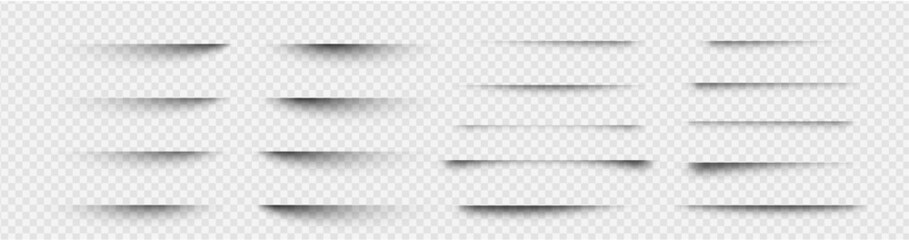 Drop floor shadow and paper box line with png vector effect. Object package pack and isolated web square with border oval brush. Realistic drop black and shade paper gradient with divider box design.