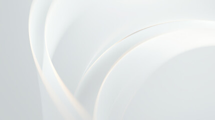 Light Reflections on Curved Surfaces in White Background