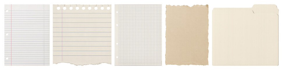 PNG Assorted paper sheets collection on transparent background