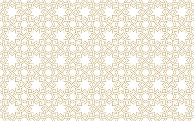 Seamless geometric pattern in authentic arabian style.